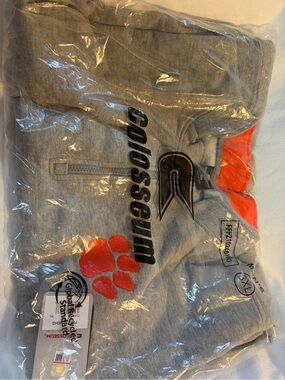 Colosseum Gray & Orange Clemson Pullover Hoodie